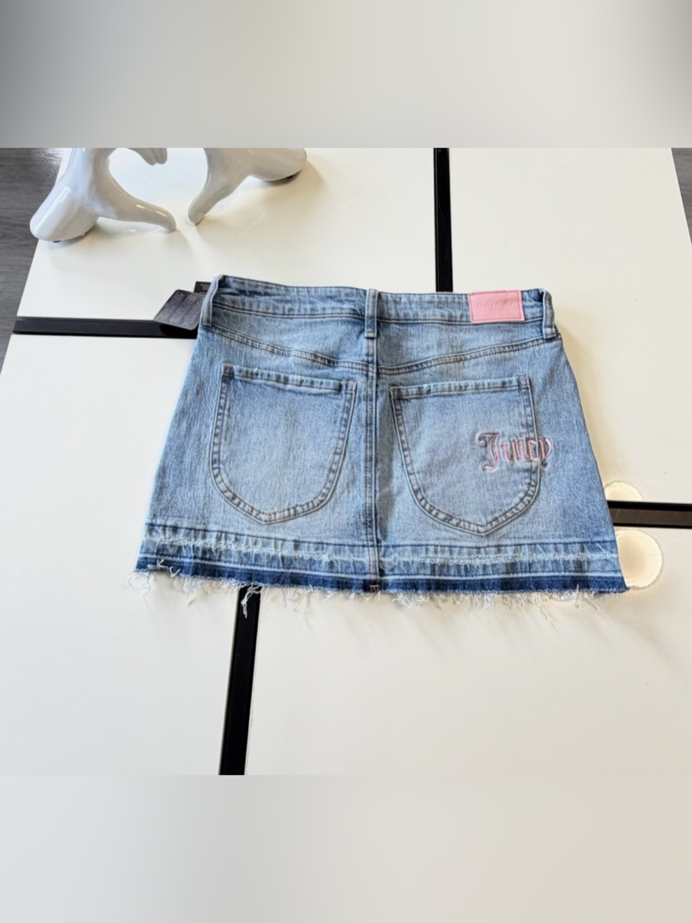 🎀 ✨ NWT Juicy Couture Y2K Style Denim Mini Skirt - Size 3/26 ✨🎀 - Picture 8 of 13